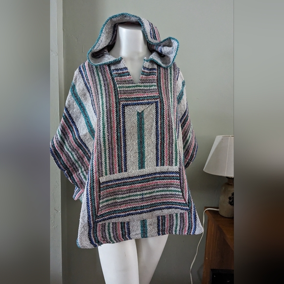 Baja Joe Jackets & Coats Baja Joe Sm Mexican Poncho Pullover Unisex